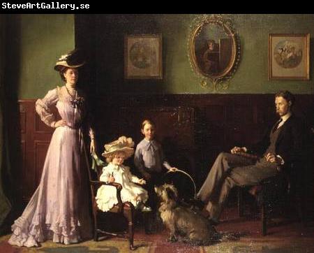 William Orpen Group portrait of the family of George Swinton